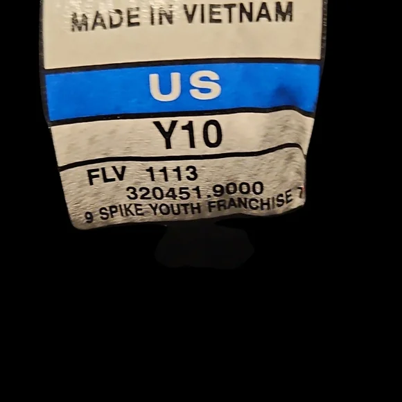 Mizuno 9 Spike Franchise 7 Black/White Cleats - Picture 6 of 6